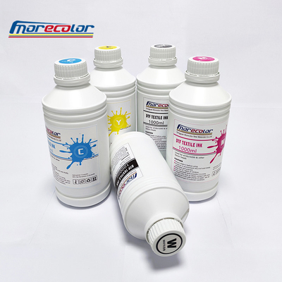 CMYK LC LM 수성 잉크젯 잉크, 생생한 색깔 DTG 직물 잉크